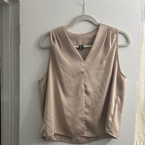 SHEIN Beige Sleeveless Blouse
